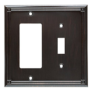 W20194-VBR Ruston Venetian Bronze Single Switch / GFCI Cover Plate W20194-VBR Ruston Venetian Bronze Single Switch / GFCI Cover Plate