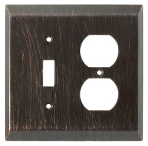 126391 Venetian Bronze Stately Single Switch / Duplex Cover Wall Plate 126391 Venetian Bronze Stately Single Switch / Duplex Cover Wall Plate