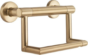 Delta 41550-CZ Contemporary Toilet Paper Holder w/ Bath Assist Bar Champagne Bronze