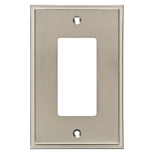 W35312-SN Simple Step Satin Nickel Nickel Single GFCI Cover Wall Plate W35312-SN Simple Step Satin Nickel Nickel Single GFCI Cover Wall Plate