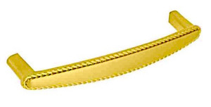 P0280A-PB 5" Polished Brass Contempo Rope Edge Drawer Pull P0280A-PB 5" Polished Brass Contempo Rope Edge Drawer Pull