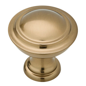 P17477W-CZ Champagne Bronze Double Ring 1 1/4" Cabinet Drawer Knob