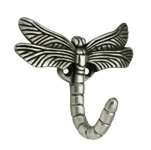 B46145Y-BS?P Brushed Satin Pewter Dragonfly Coat and Hat Hook B46145Y-BS?P Brushed Satin Pewter Dragonfly Coat and Hat Hook