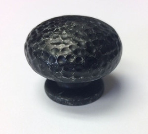 P59060C-TDG 1 1/2" Tumbled Dark Gun Metal Hammered Cabinet Knob