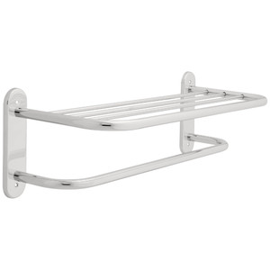 2782PC 24" Towel Shelf w/ 1 Bar Exposed Mount Polished Chrome 2782PC 24" Towel Shelf w/ 1 Bar Exposed Mount Polished Chrome