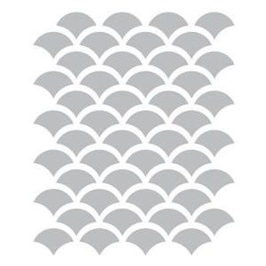 Liberty FSS001-CL 10 in. x 10 in. Vintage Inspired Clear Scales Furniture Stencil Liberty FSS001-CL 10 in. x 10 in. Vintage Inspired Clear Scales Furniture Stencil