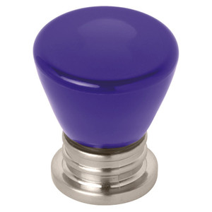 P15843C-281 Crystal Lace 1 1/8" Round Cabinet Drawer Knob Satin Nickel & Blue P15843C-281 Crystal Lace 1 1/8" Round Cabinet Drawer Knob Satin Nickel & Blue