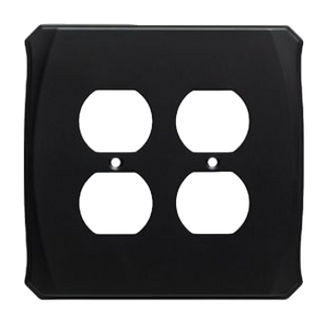 Brainerd Serene W34478-FB Flat Black Double Duplex Cover Plate Brainerd Serene W34478-FB Flat Black Double Duplex Cover Plate