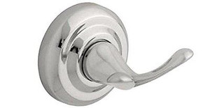 4602PC Kelsie Bath Double Robe Hook Polished Chrome Finish