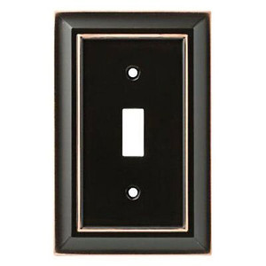 W10087-VBC Architect Bronze w/ Copper Highlights Single Switch Cover Plate