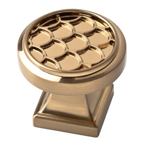 P30234C-CZ 1 1/4" Scalloped Cabinet Drawer Knob Champagne Bronze P30234C-CZ 1 1/4" Scalloped Cabinet Drawer Knob Champagne Bronze