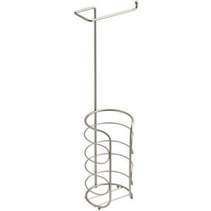 Chapter 166721 Bath Pedestal Toilet Tissue Holder w/ Storage Satin Nickel Finish Chapter 166721 Bath Pedestal Toilet Tissue Holder w/ Storage Satin Nickel Finish