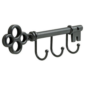 Threshold 085-03-2952 Vintage Style 3 Hook Key Rail Soft Iron Finish Threshold 085-03-2952 Vintage Style 3 Hook Key Rail Soft Iron Finish