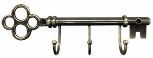 Threshold 085-03-3710 Vintage Style 3 Hook Key Rail Brushed Brass Finish Threshold 085-03-3710 Vintage Style 3 Hook Key Rail Brushed Brass Finish