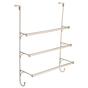Franklin Brass 193153-FN Over-the-Door 3-Bar Towel Rack Flat Nickel Finish Franklin Brass 193153-FN Over-the-Door 3-Bar Towel Rack Flat Nickel Finish