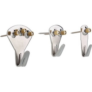 Arrow 161004 Pack of 22 Picture Hangers Chrome Multiple Sizes In Package