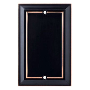 W18195-VBC Architect Bronze w/ Copper Highlights Single Blank Cover Plate W18195-VBC Architect Bronze w/ Copper Highlights Single Blank Cover Plate