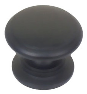 Liberty P61603-FB Round Wide Base 1 1/4" Cabinet Drawer Knob Flat Black Liberty P61603-FB Round Wide Base 1 1/4" Cabinet Drawer Knob Flat Black