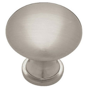 BULK P50154L--STN 1 1/4" Satin Nickel Round Garrett Cabinet Knob 100 Pack