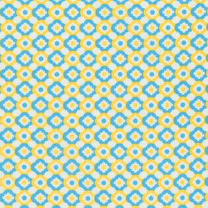 Verna Mosquera PWVM169 Love & Friendship Geometric Flower Sky Fabric By Yd Verna Mosquera PWVM169 Love & Friendship Geometric Flower Sky Fabric By Yd