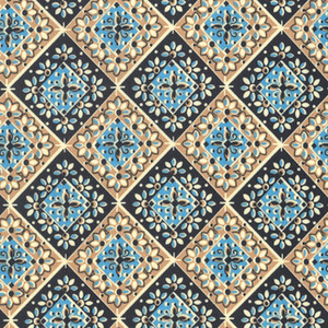 Denyse Schmidt PWDS127 Winter Walk Diamond Medallion Stream Cotton Fabric By Yd Denyse Schmidt PWDS127 Winter Walk Diamond Medallion Stream Cotton Fabric By Yd