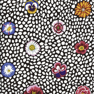 Kaffe Fassett GP59 Guinea Flowers White Cotton Quilting Fabric By Yd
