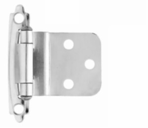 H0104AC-MC 3/8" Self Closing Inset Hinge Matte Chrome Set of 2 H0104AC-MC 3/8" Self Closing Inset Hinge Matte Chrome Set of 2