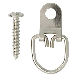 Arrow 160445 Pack of D-Ring Picture Hangers Chrome Pack of 8 Arrow 160445 Pack of D-Ring Picture Hangers Chrome Pack of 8