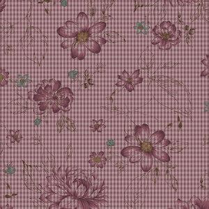 Henry Glass 8918 My Back Porch Check Flowers Purple Quilting Fabric By Yd Henry Glass 8918 My Back Porch Check Flowers Purple Quilting Fabric By Yd