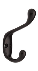 Liberty TVHCHH-FB 3" Heavy Duty Flat Black Coat and Hat Hook Liberty TVHCHH-FB 3" Heavy Duty Flat Black Coat and Hat Hook