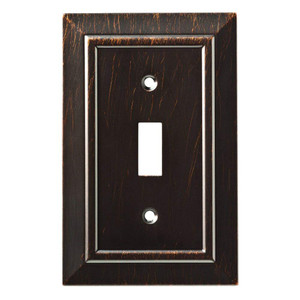 W35217-VBR Venetian Bronze Classic Architect Single Switch Cover Plate W35217-VBR Venetian Bronze Classic Architect Single Switch Cover Plate