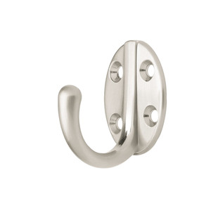 B46116J-SN Single Prong Hook w/ Round Base Satin Nickel B46116J-SN Single Prong Hook w/ Round Base Satin Nickel