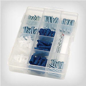 Project Basics 149132 138 Piece Utilitty Multi Pack Anchor / Screw / Drill Bit Project Basics 149132 138 Piece Utilitty Multi Pack Anchor / Screw / Drill Bit