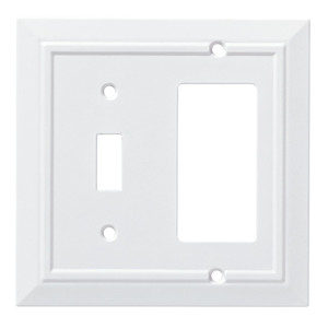 Franklin Brass W35246-PW Pure White Classic Architect Switch / GFCI Cover Plate Franklin Brass W35246-PW Pure White Classic Architect Switch / GFCI Cover Plate