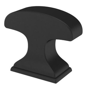 Liberty P34931C-FB 1 3/8" Flat Black Classic Edge Cabinet Drawer Knob