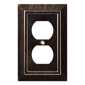 W35218-VBR Venetian Bronze Classic Architect Single Duplex Cover Plate W35218-VBR Venetian Bronze Classic Architect Single Duplex Cover Plate