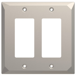 Brainerd W35853-SN Mornington Satin Nickel Double GFCI Cover Wall Plate Brainerd W35853-SN Mornington Satin Nickel Double GFCI Cover Wall Plate