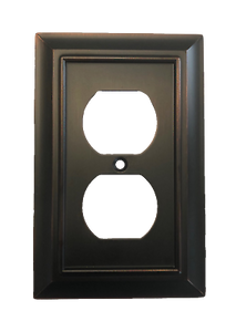 Brainerd W10086-BZM Architectural Single Duplex Outlet Cover Plate Matte Bronze Brainerd W10086-BZM Architectural Single Duplex Outlet Cover Plate Matte Bronze