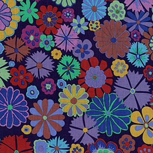 Kaffe Fassett PWKF007 Artisan Folk Flower Purple Quilting Fabric By Yard Kaffe Fassett PWKF007 Artisan Folk Flower Purple Quilting Fabric By Yard