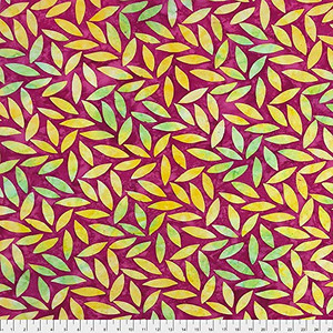 Kaffe Fassett BKKF007 Artisan Batik Tumbling Leaf Magenta Cotton Fabric By Yard Kaffe Fassett BKKF007 Artisan Batik Tumbling Leaf Magenta Cotton Fabric By Yard