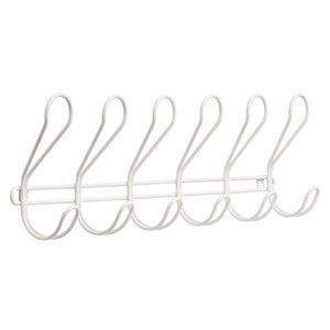 Franklin Brass DOLWLM6-W Dolen 6-Hook Wall Mounted Coat & Hat Hook White Franklin Brass DOLWLM6-W Dolen 6-Hook Wall Mounted Coat & Hat Hook White