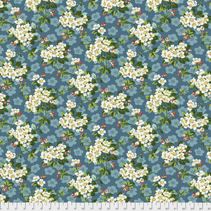 Snow Leopard PWSL075 Neddy's Meadow Spring Blossom Mint Cotton Fabric By The Yard Snow Leopard PWSL075 Neddy's Meadow Spring Blossom Mint Cotton Fabric By The Yard