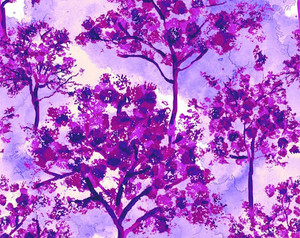 Blank Quilting Chromaview Digital Trees 9729-55 Purple Cotton Fabric By The Yard Blank Quilting Chromaview Digital Trees 9729-55 Purple Cotton Fabric By The Yard