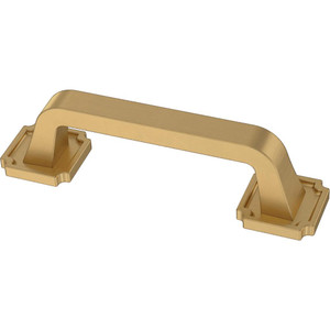 Liberty P40123C-117 3" Notched Backplate Cabinet & Drawer Pull Brushed Brass Liberty P40123C-117 3" Notched Backplate Cabinet & Drawer Pull Brushed Brass