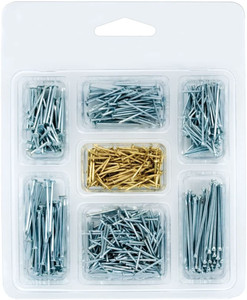 Project Basics 129721 575 Piece Nail & Brad Assortment Project Basics 129721 575 Piece Nail & Brad Assortment