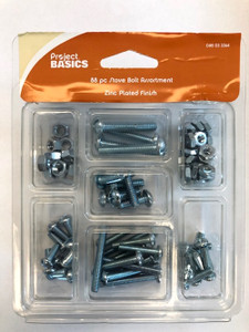 Project Basics 085-03-3364 88 Piece Stove Bolt Assortment Pack Project Basics 085-03-3364 88 Piece Stove Bolt Assortment Pack