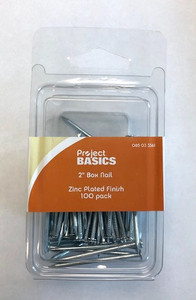 Project Basics 085-03-3361 100 Pack 2" Box Nails Project Basics 085-03-3361 100 Pack 2" Box Nails