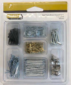 Project Basics 134891 538 Piece Nail/Tack/Brad Assortment Pack Project Basics 134891 538 Piece Nail/Tack/Brad Assortment Pack