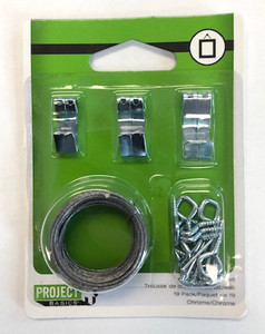 Project Basics 149148 19 Piece Light & Medium Duty Picture Hanger Kit Project Basics 149148 19 Piece Light & Medium Duty Picture Hanger Kit