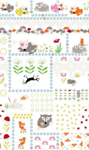 Stof Fabrics 4500-272 Daydreamers Animal Friends Cotton Fabric By The Yard Stof Fabrics 4500-272 Daydreamers Animal Friends Cotton Fabric By The Yard